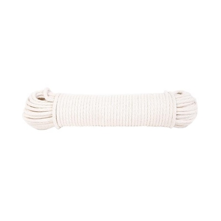 Koch Industries Koch Industries 1/4 in. D X 100 ft. L White Braided Cotton Poly Blend Sash Cord 5600825